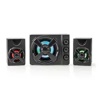 Nedis GSPR31021BK altavoz De 2 vías Negro Alámbrico 11 W