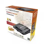 Esperanza PARMIGIANO sandwichera 1000 W Negro