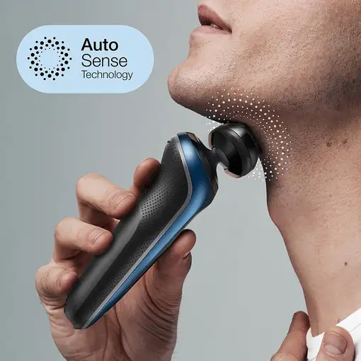 Braun Series 6 61-B1200s Máquina de afeitar de láminas Recortadora Negro, Azul