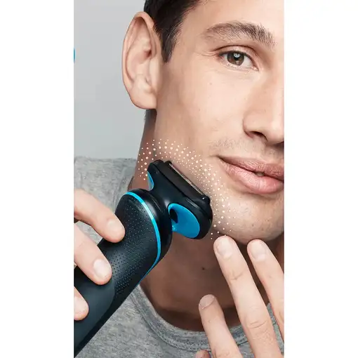 Braun 51-B1000s Máquina de afeitar de láminas Negro, Azul
