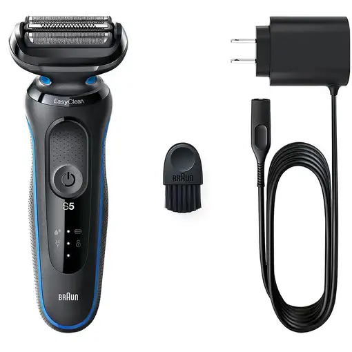 Braun 51-B1000s Máquina de afeitar de láminas Negro, Azul