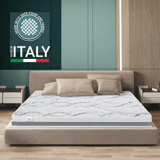 The White Stone Colchón Carbon Individual 80x180 Memory|H16cm|M. in Italy