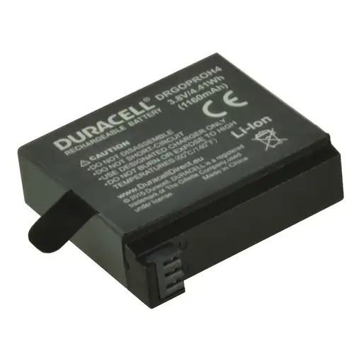 Duracell DRGOPROH4-X2 batería para cámara/grabadora Ión de litio 1160 mAh