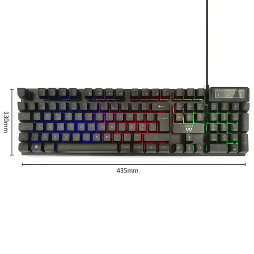 Ewent PL3319 teclado Juego USB QWERTY Portugués Negro