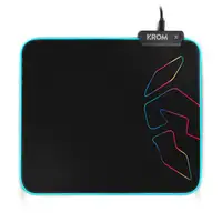 Krom Knout RGB Alfombrilla de ratón para juegos Negro