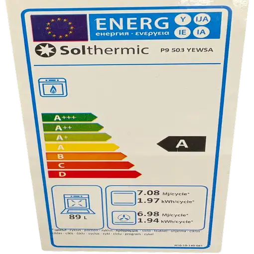 SOLTHERMIC® COCINA P9503YEWSA GAS PROFESIONAL NEGRA RÚSTICA
