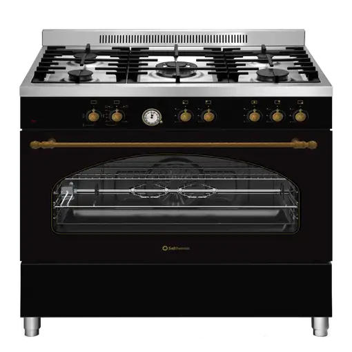 SOLTHERMIC® COCINA P9503YEWSA GAS PROFESIONAL NEGRA RÚSTICA