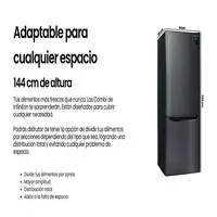 Frigorifico Combi Infiniton FGC-210C14DEK, 205 l, 144 cm, E, Sistema Smart