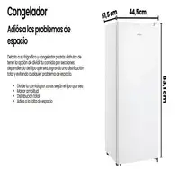 Frigorifico Una Puerta CL-92L8WEV, 88 l, 83 cm, Ciclico, E, Blanco