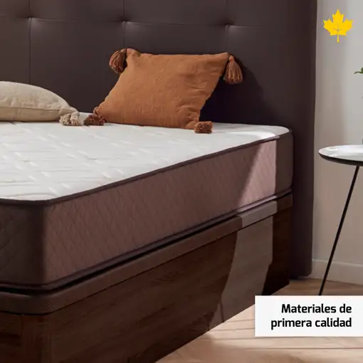Cabecero de Cama Tapizado 105cm | Wengue | Directo a suelo sin agujeros |Descansin