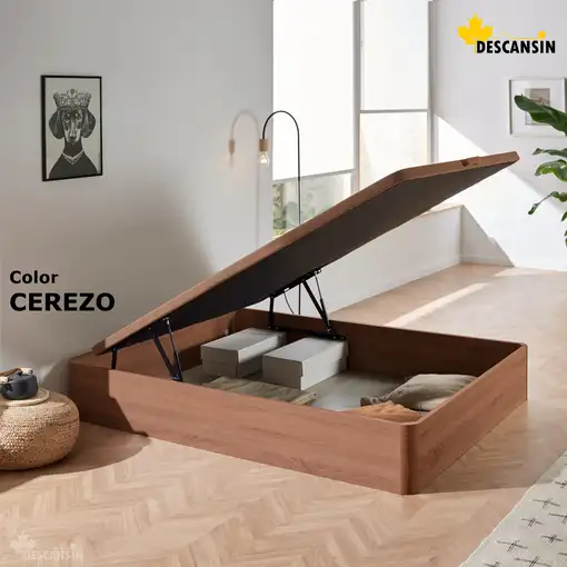 Canape Abatible 180 x 190 cm | Color Cerezo | Con Subida A Domicilio | Descansin