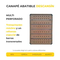 Canape Abatible 105 x 190 cm | Color Blanco | Con Subida A Domicilio | Descansin