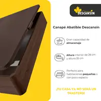 Canape Abatible 105 x 190 cm | Color Blanco | Con Subida A Domicilio | Descansin