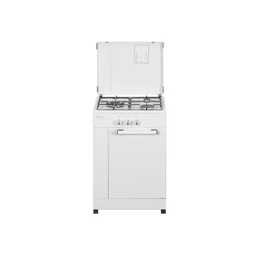 SOLTHERMIC® COCINA HORNILLO GAS BLANCA PORTABOMBONA 50X50