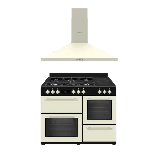 SOLTHERMIC® PACK COCINA GAS + VTC CREMA RANGE COOKER + CAMPANA CREMA DE 90