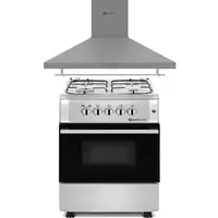 SOLTHERMIC® PACK INOX COCINA GAS F5S40G2I + CAMPANA H60P INOX