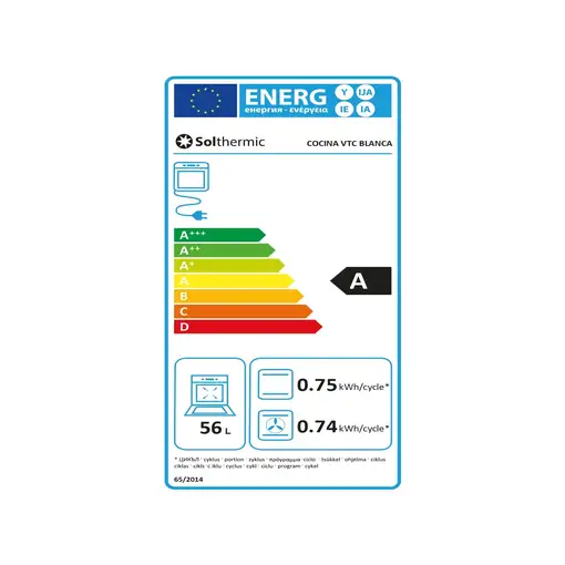 SOLTHERMIC® PACK COCINA GAS BLANCA 50X50 + CAMPANA INOX DE 60