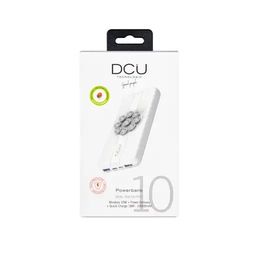 Power Bank Wireless 10W + Power Delivery 18W + Quick Charge 18W ventosa