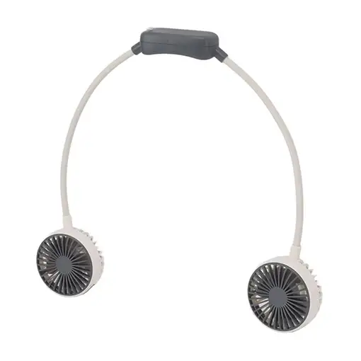 Ventilador Portátil De Cuello Klack De Doble Cabeza USB Rosa
