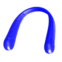 Ventilador de cuello recargable Ventilador USB ajustable 1200 mAh Azul