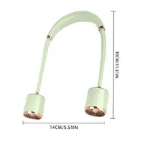 Ventilador de Cuello Klack Recargable por USB: Refresca Tu Día Verde