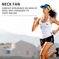 Ventilador de Cuello Klack Recargable por USB: Refresca Tu Día Verde
