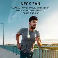 Ventilador de Cuello Klack Recargable por USB: Refresca Tu Día Verde