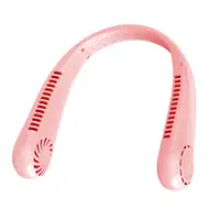 Ventilador de cuello recargable Ventilador USB ajustable mAh Rosa