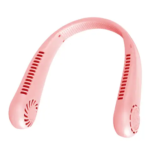 Ventilador de cuello recargable Ventilador USB ajustable mAh Rosa