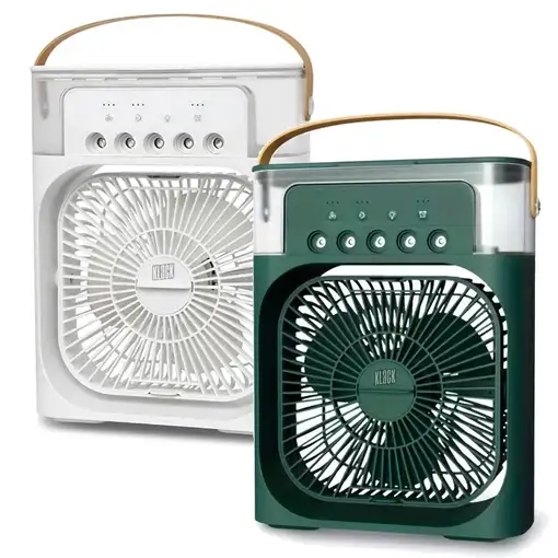 Mini Aire Acondicionado Ventilador Klack Portatil Enfriador de aire 4 en 1 Verde