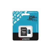 Kingston Technology Tarjeta microSDXC Canvas Go Plus Gen4 de 256 GB, 200 MB/s, A2