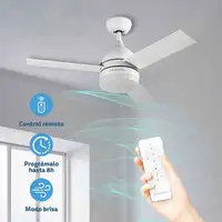 Ventilador techo Grunkel SKYECO-52, 35W, LED 24W, 6 vel., mando, temporizador