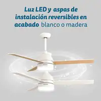Ventilador techo Grunkel SKYECO-52, 35W, LED 24W, 6 vel., mando, temporizador