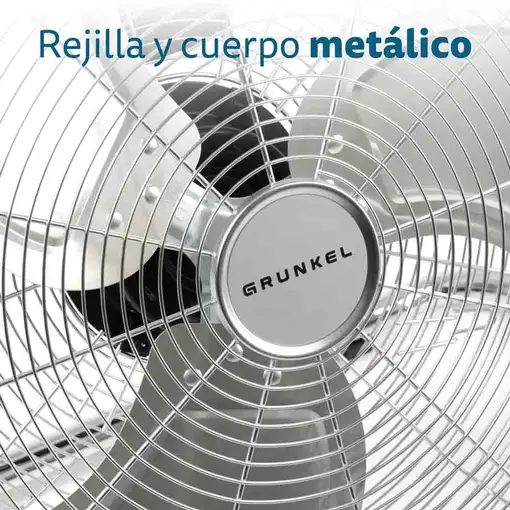 Ventilador Grunkel MET-H16INDUSTRIAL, 90W, aspas 45 cm, 3 vel., inclinación