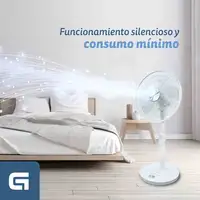 Ventilador Grunkel 16SILENCEPLUS, 12 vel., 3 modos, mando y temporizador