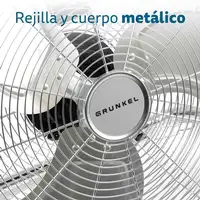 Ventilador Grunkel MET-H16INDUSTRIAL, 90W, aspas metal, 3 vel., inclinación