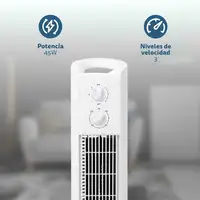 Torre Grunkel TF-324LBL, 45W, 3 vel., oscilación, temporizador y 81 cm