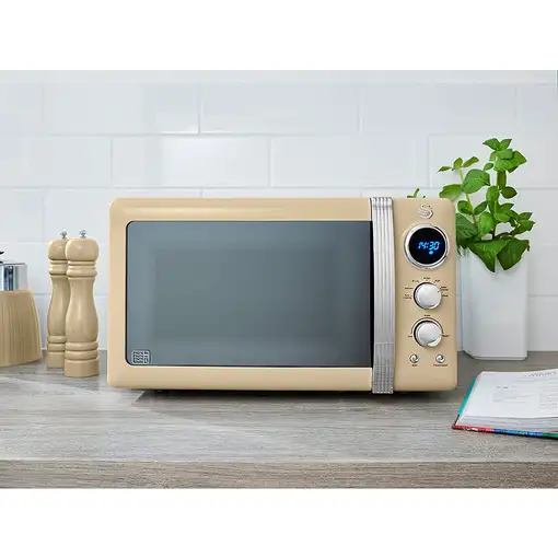 Retro Microondas Digital 20L, 5 Niveles de Potencia, SM22030CNEU SWAN
