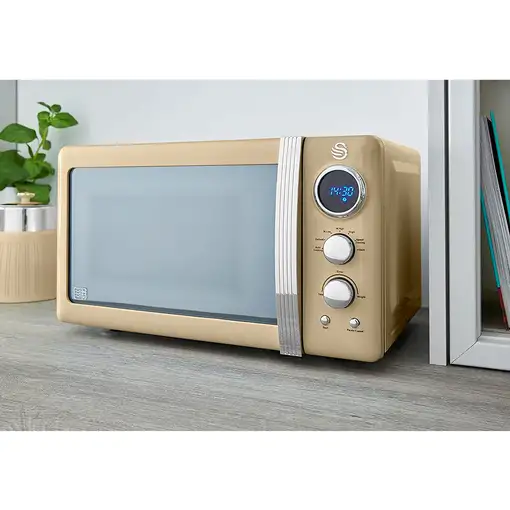 Retro Microondas Digital 20L, 5 Niveles de Potencia, SM22030CNEU SWAN