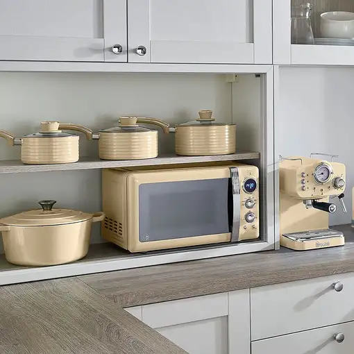 Retro Microondas Digital 20L, 5 Niveles de Potencia, SM22030CNEU SWAN