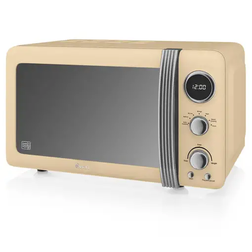 Retro Microondas Digital 20L, 5 Niveles de Potencia, SM22030CNEU SWAN