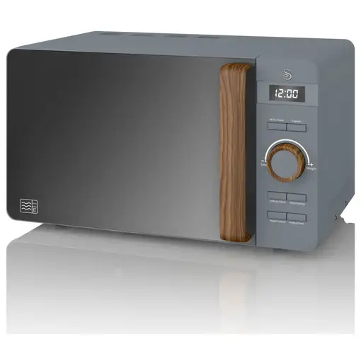 Nordic Microondas Digital, 20L, 6 Niveles, Temporizador, SM22036GRYNEU SWAN