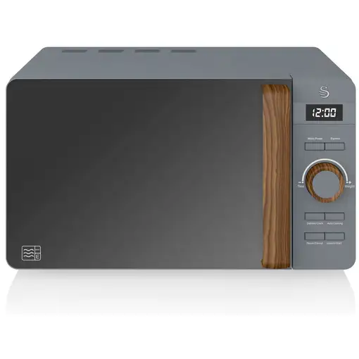 Nordic Microondas Digital, 20L, 6 Niveles, Temporizador, SM22036GRYNEU SWAN