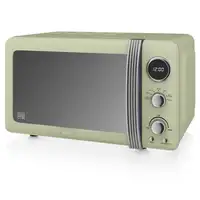 Retro Microondas Digital 20L, 5 Niveles de Potencia,  SM22030GNEU SWAN