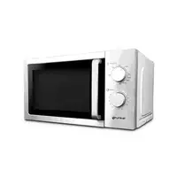 Microondas de 20L, 700W, 4 niveles, descongelación y diseño moderno en acero.