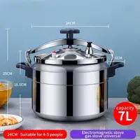 Olla a presión Klack de 7 Litros, de aleación de aluminio con asas doble