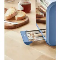 Nordic Tostadora Pan Ranura Ancha 2 Rebanadas, 3 Funciones, ST14610BLUNEU SWAN