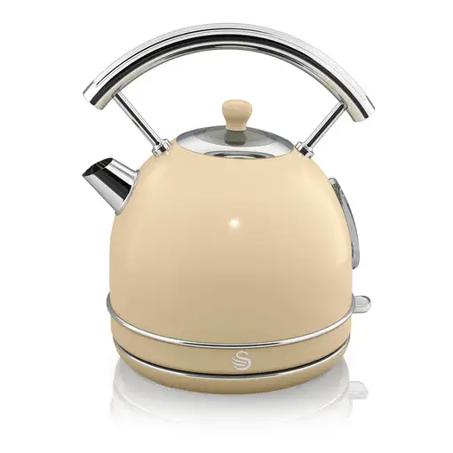Retro Set Desayuno Hervidor Agua 1,8L, Tostadora,Microondas 20L, STRP2070CNEU SWAN