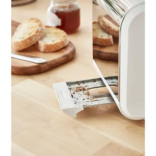 Nordic Tostadora Pan Ranura Ancha 2 Rebanadas, 3 Funciones, ST14610WHTNEU SWAN