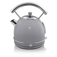 Retro Set Desayuno Hervidor de Agua 1,8 L, Tostadora 2 Rebanadas,STP7050GRNEU SWAN